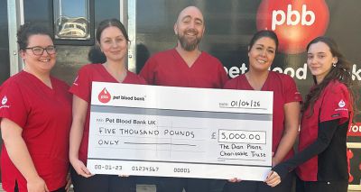 Pet Blood Bank UK secures £5,000 grant